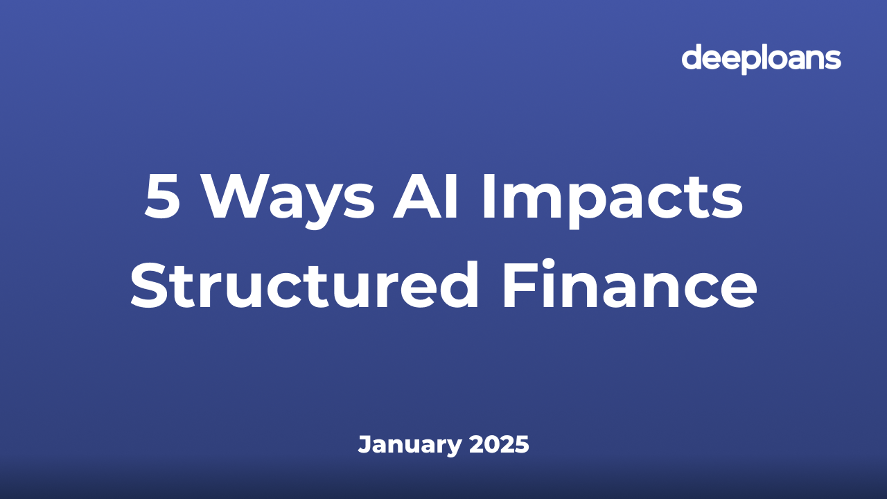 5 Ways AI Impacts Structured Finance